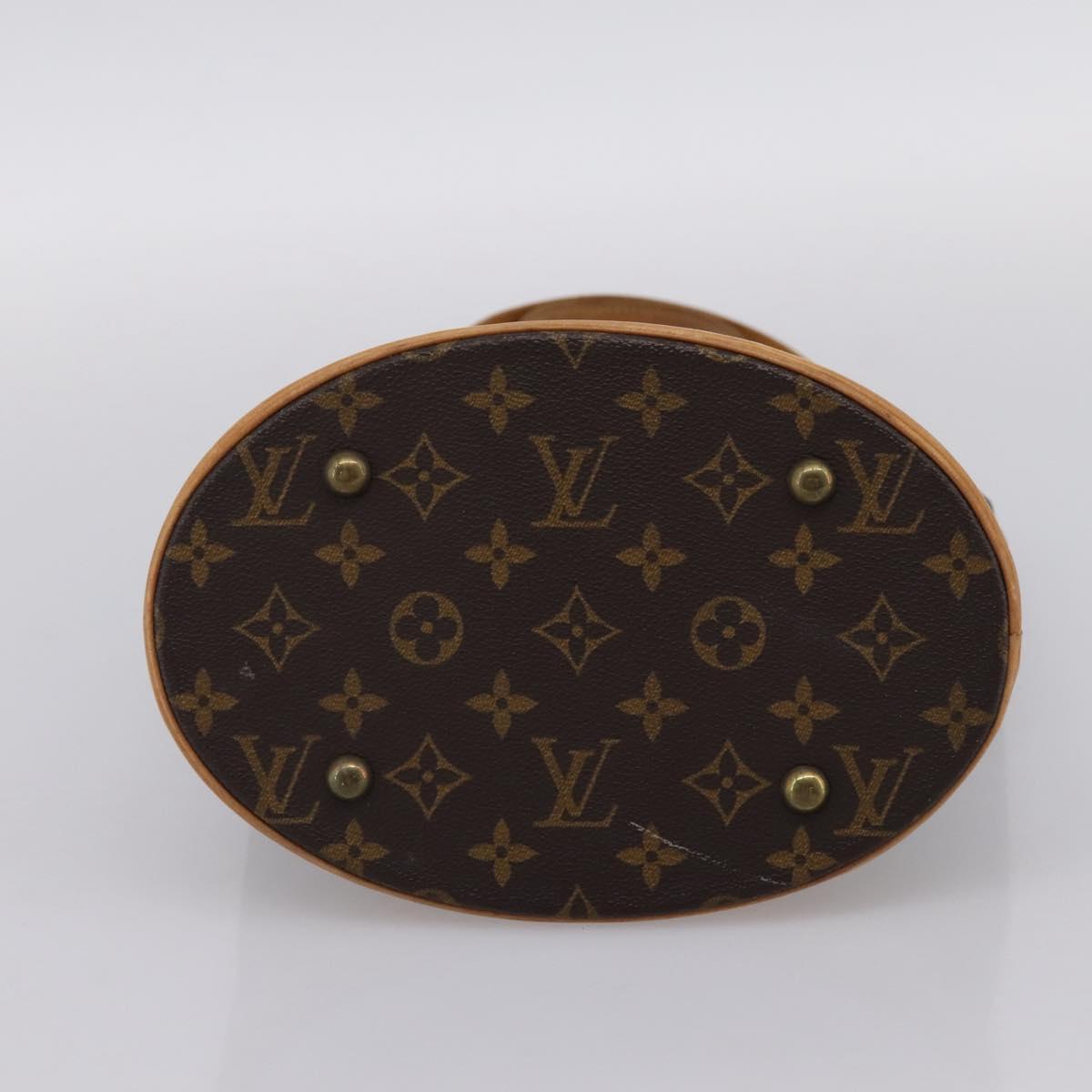 LOUIS VUITTON Monogram Bucket PM Shoulder Bag M42238 LV Auth ka6150