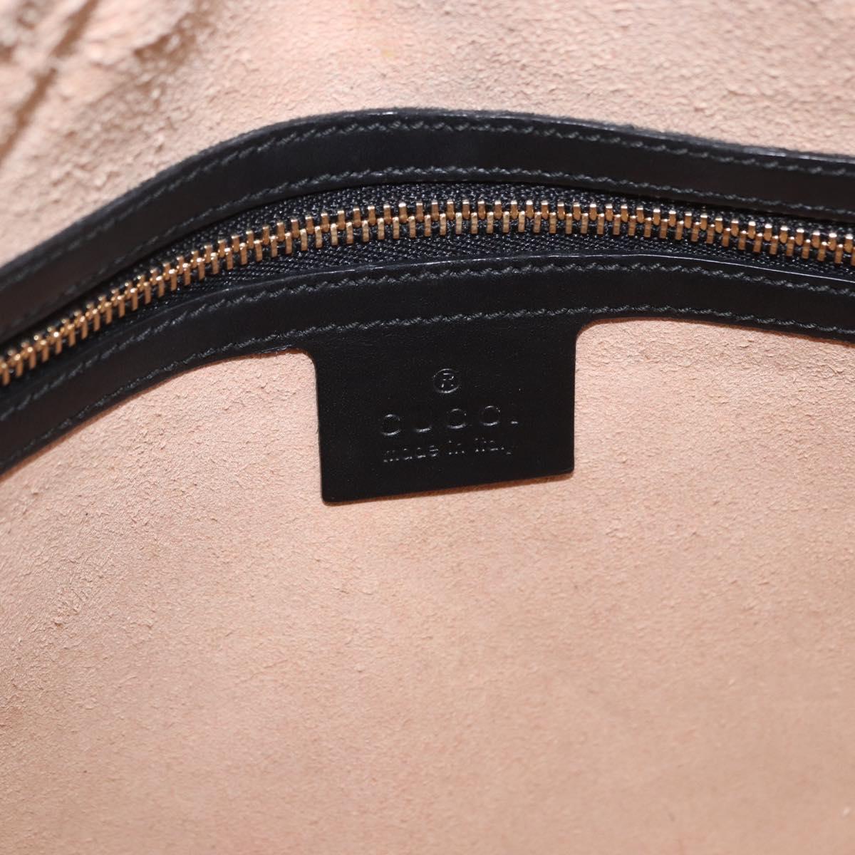 GUCCI GuccissimaGG Hand Bag Leather 2way Black Gold Tone 428226 Auth ka6153