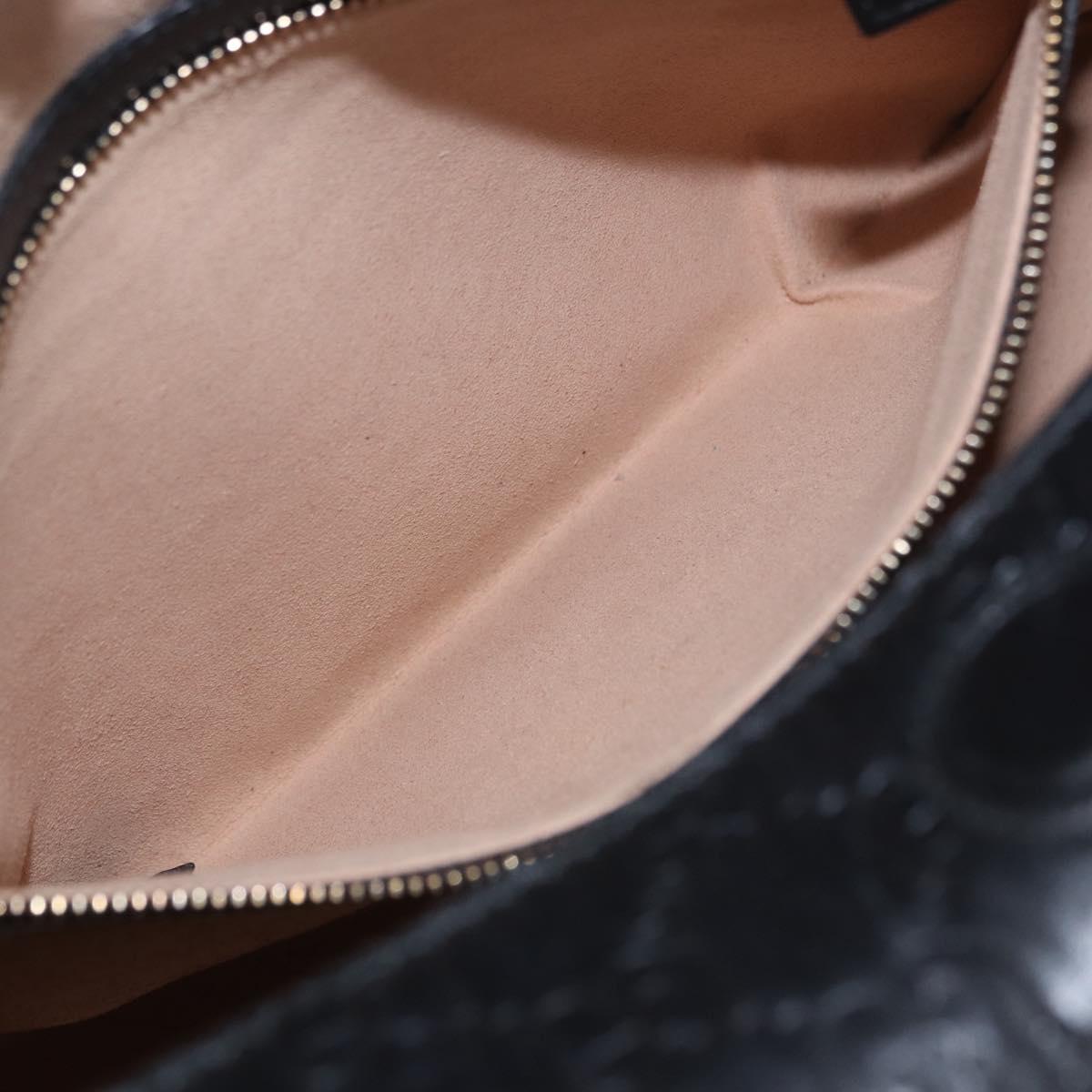 GUCCI GuccissimaGG Hand Bag Leather 2way Black Gold Tone 428226 Auth ka6153