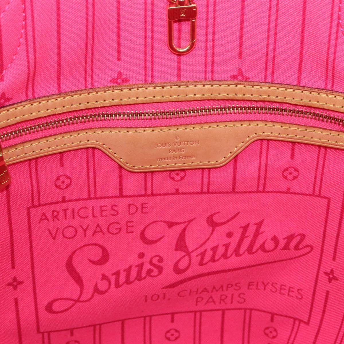 LOUIS VUITTON Monogram Rose Neverfull MM Tote Bag M48613 LV Auth ka6154V