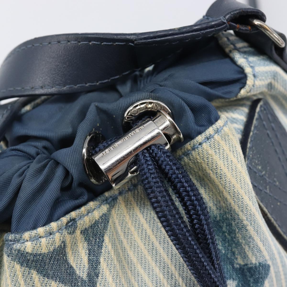 LOUIS VUITTON Monogram Watercolor Sac Malang Messenger Navy M57830 Auth ka6157A