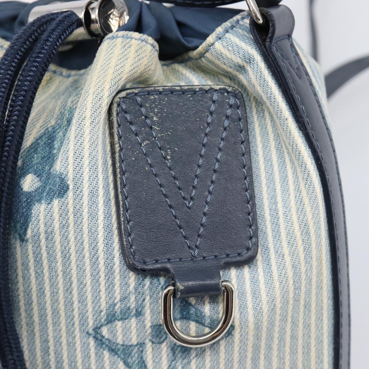 LOUIS VUITTON Monogram Watercolor Sac Malang Messenger Navy M57830 Auth ka6157A