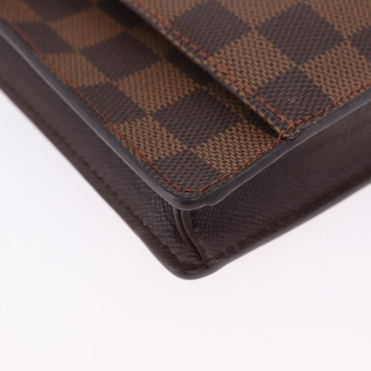 LOUIS VUITTON Damier Ebene Pimlico Shoulder Bag N45272 LV Auth ka6158