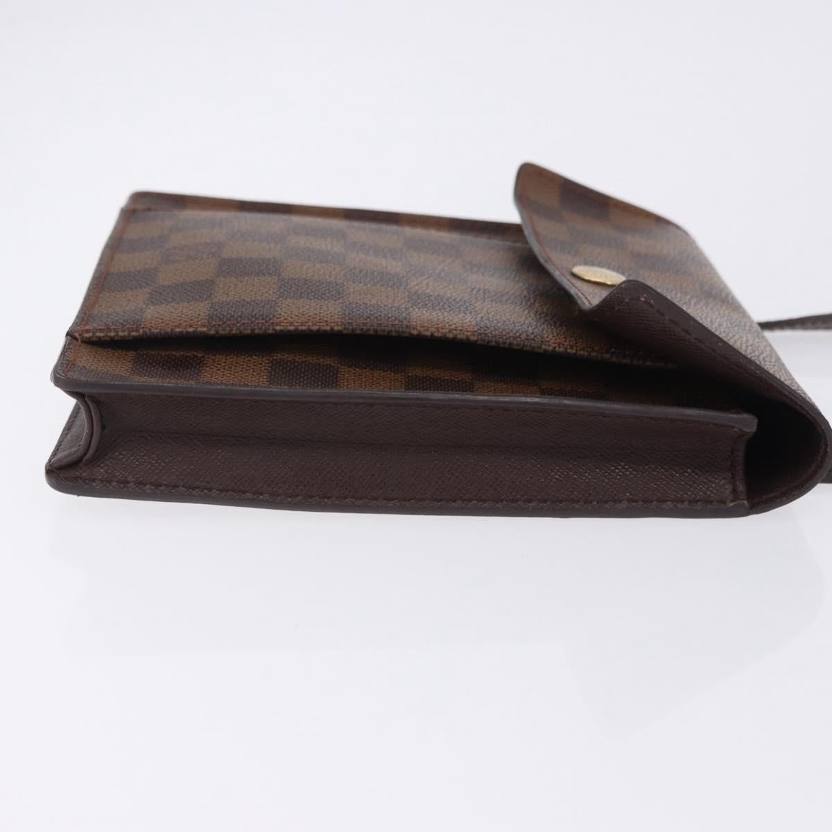 LOUIS VUITTON Damier Ebene Pimlico Shoulder Bag N45272 LV Auth ka6158
