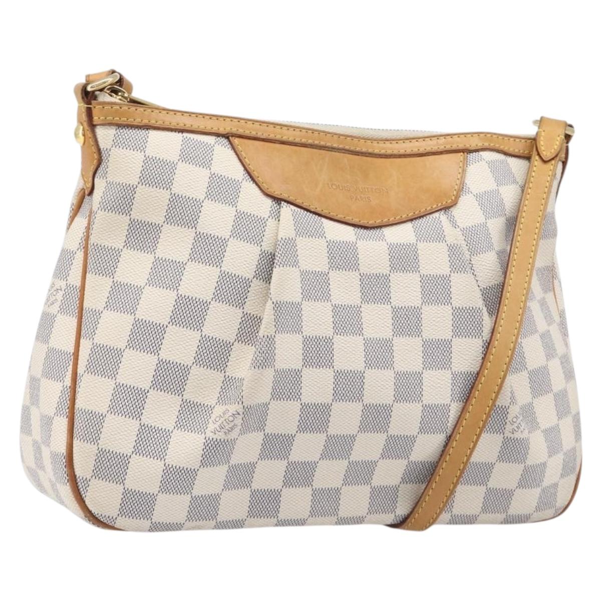 LOUIS VUITTON Damier Azur Siracusa PM Shoulder Bag N41113 LV Auth ka6159A