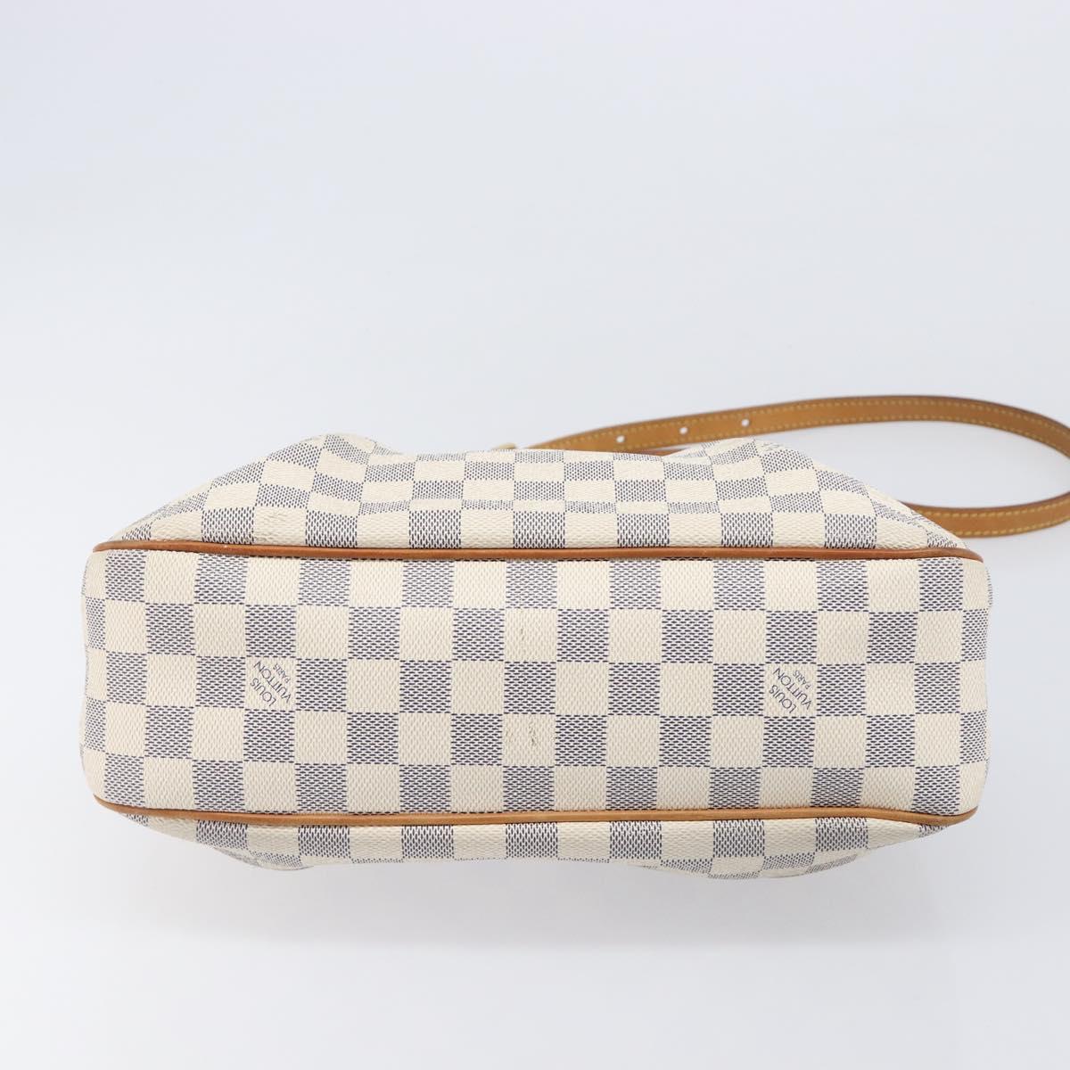 LOUIS VUITTON Damier Azur Siracusa PM Shoulder Bag N41113 LV Auth ka6159A