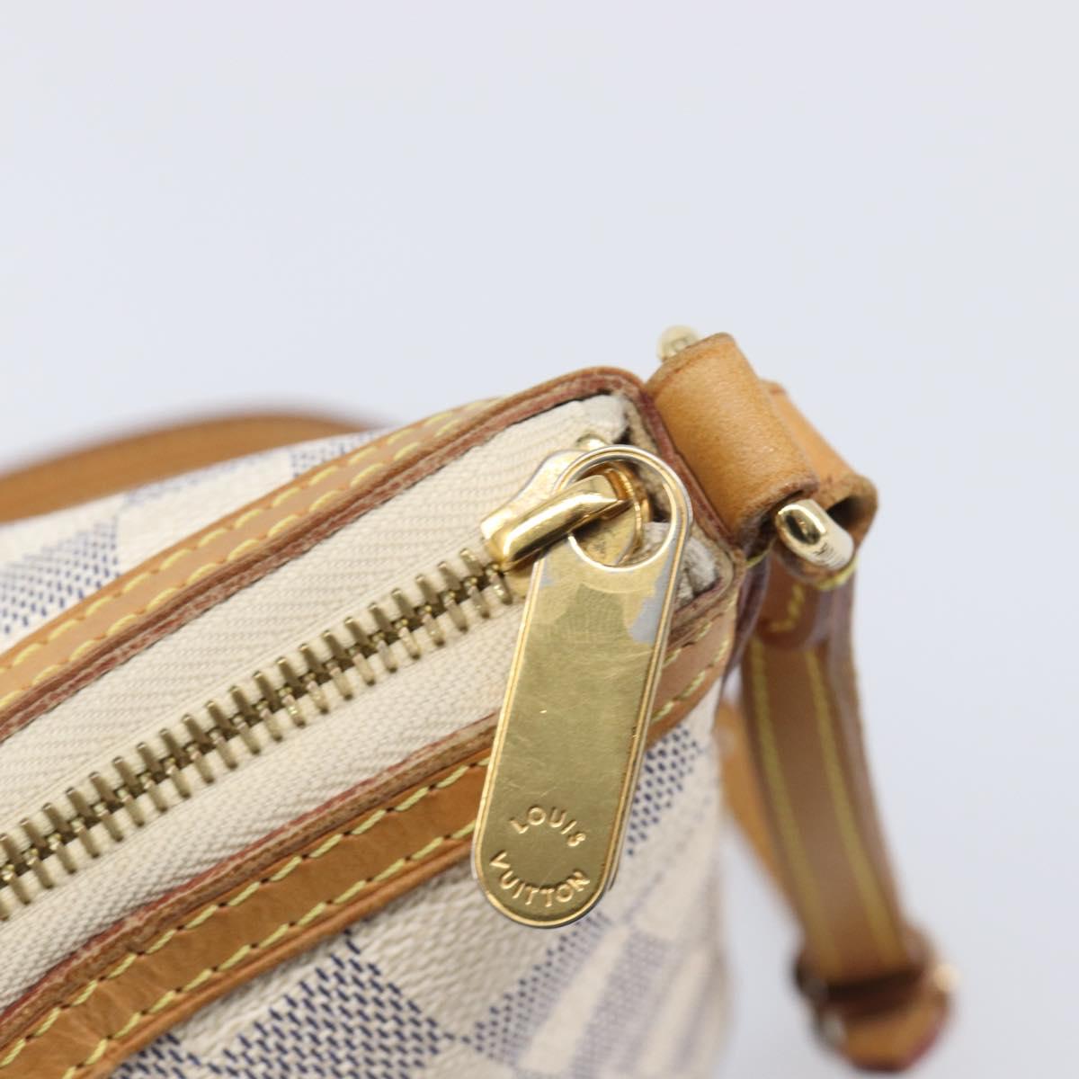 LOUIS VUITTON Damier Azur Siracusa PM Shoulder Bag N41113 LV Auth ka6159A