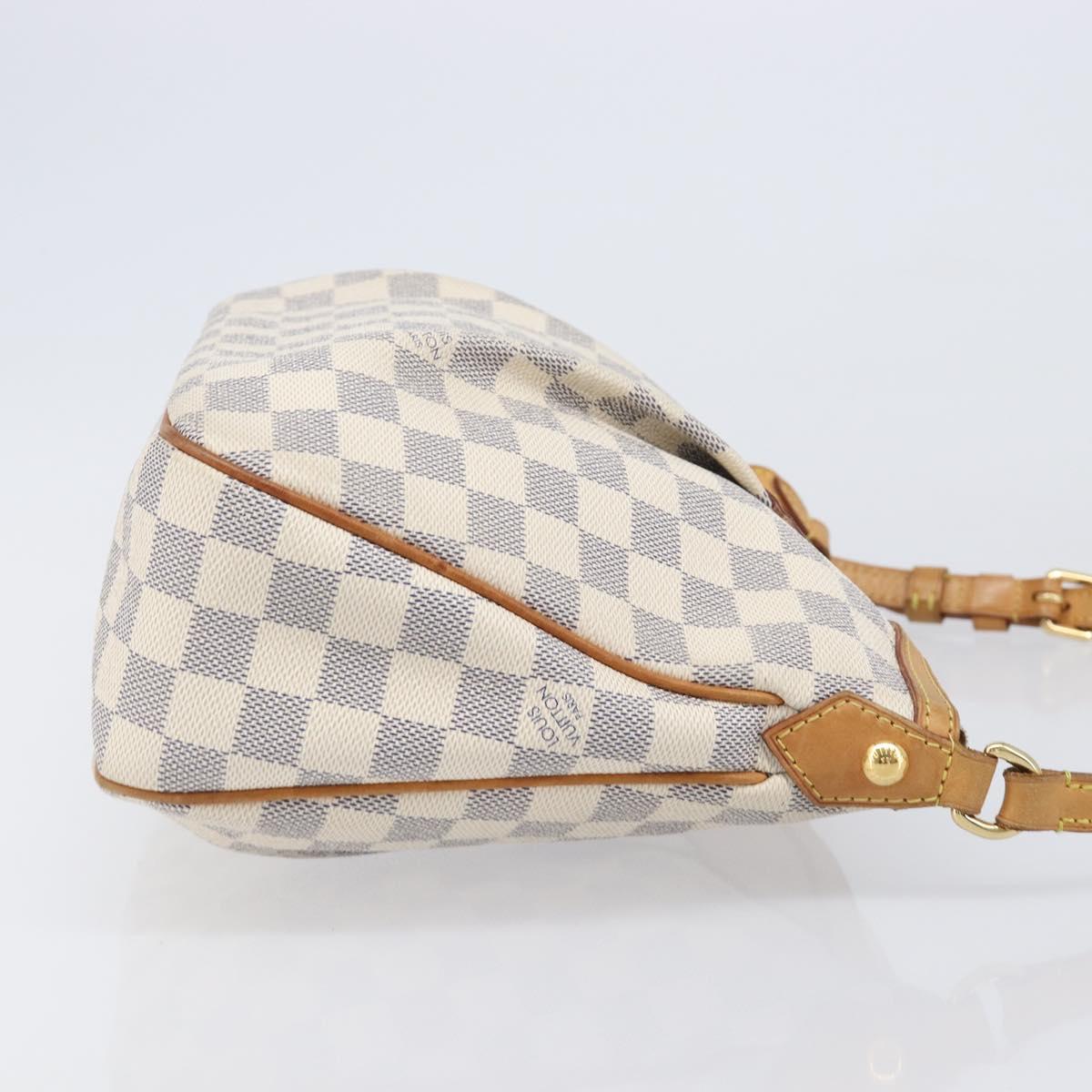 LOUIS VUITTON Damier Azur Siracusa PM Shoulder Bag N41113 LV Auth ka6159A