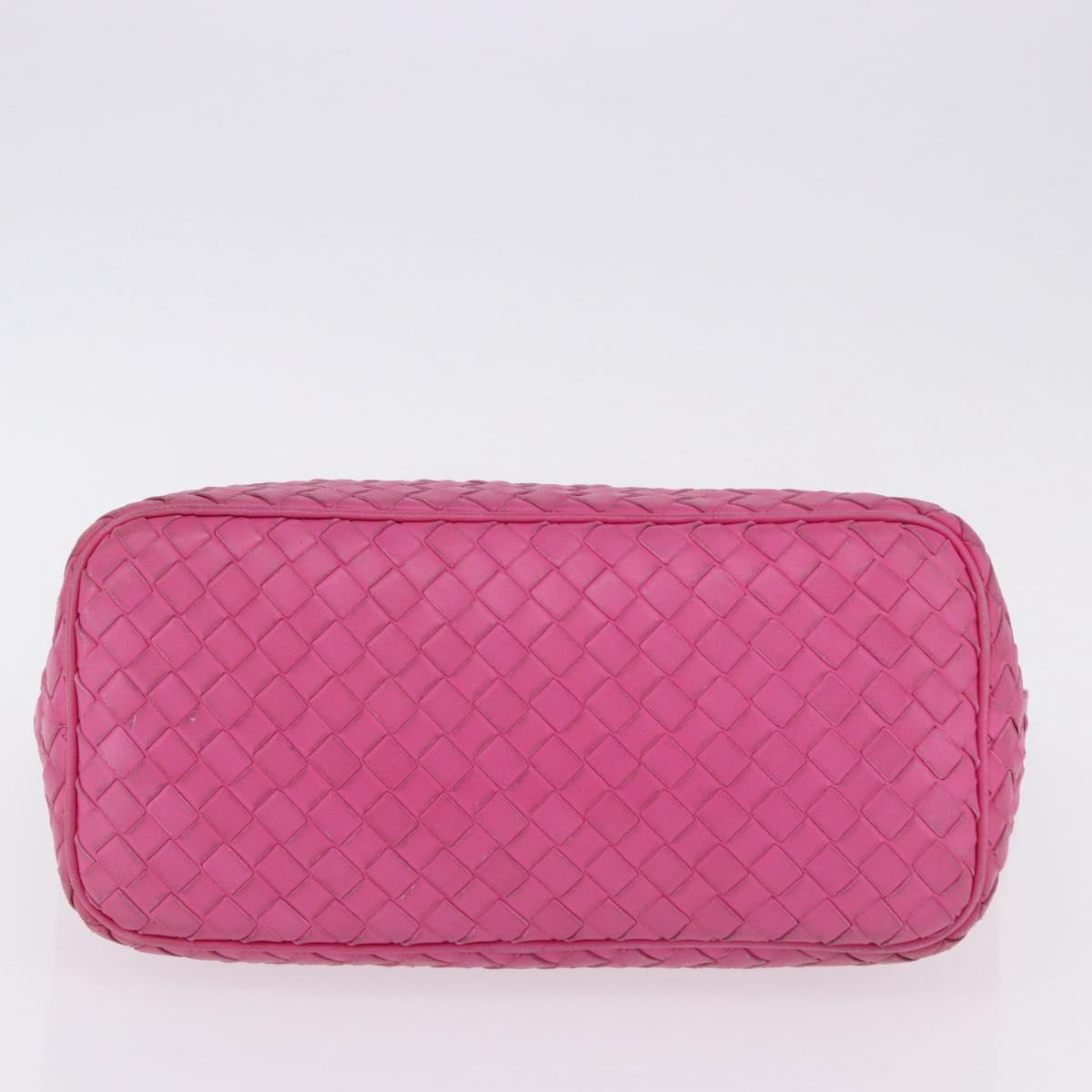 BOTTEGA VENETA INTRECCIATO Hand Bag Leather Pink Auth ka6162