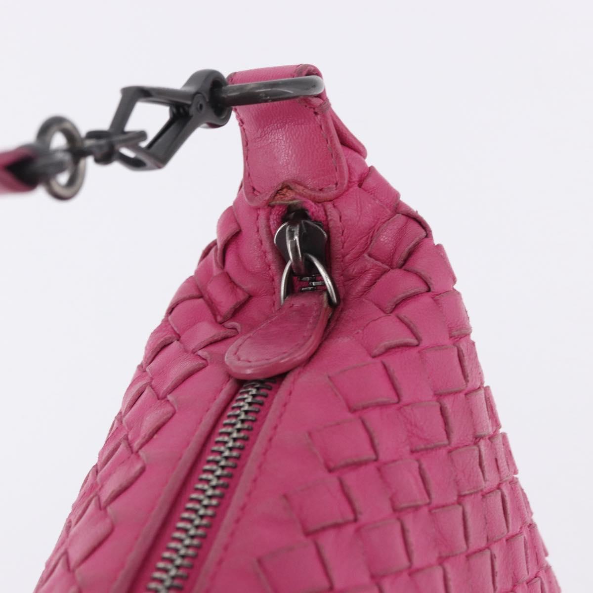 BOTTEGA VENETA INTRECCIATO Hand Bag Leather Pink Auth ka6162