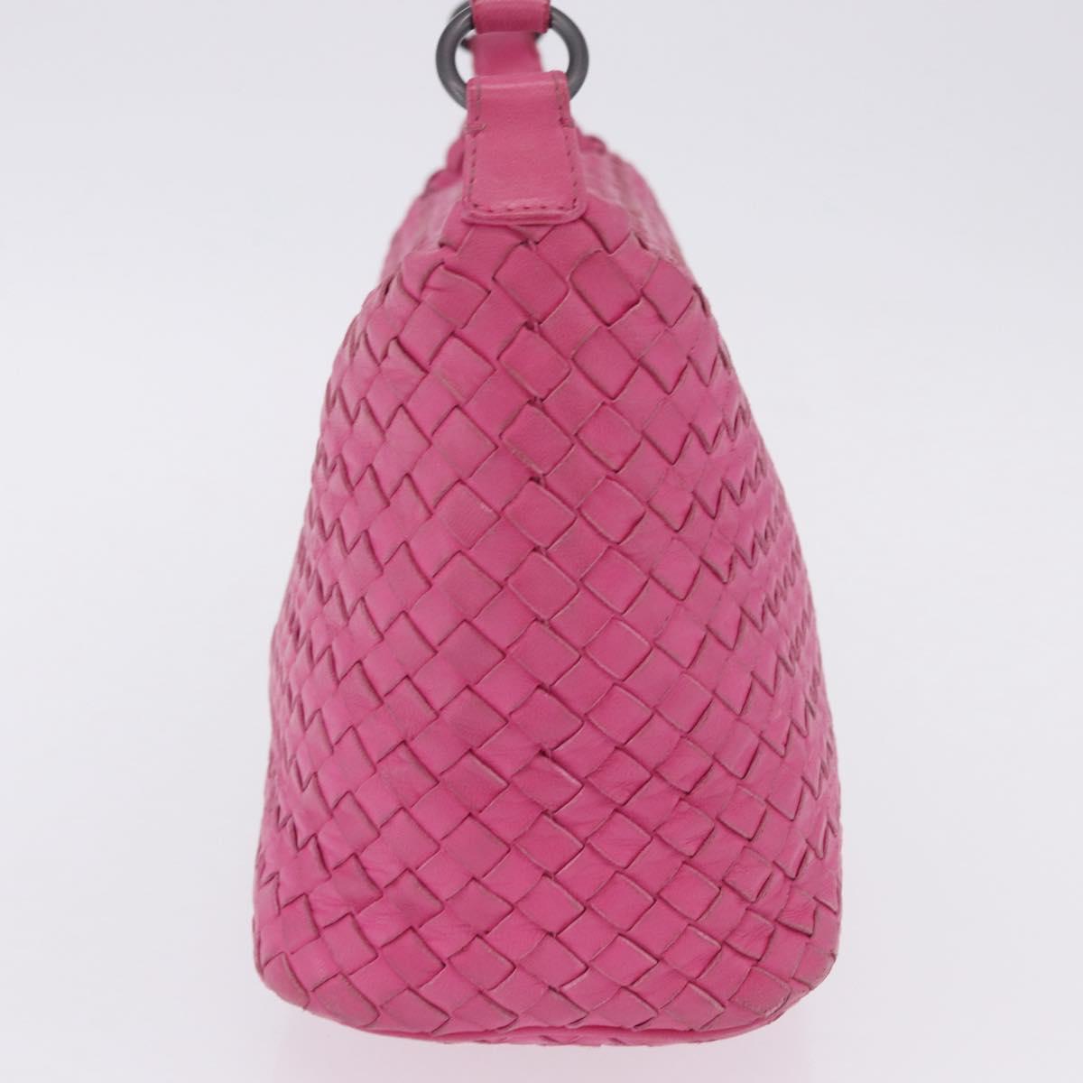 BOTTEGA VENETA INTRECCIATO Hand Bag Leather Pink Auth ka6162