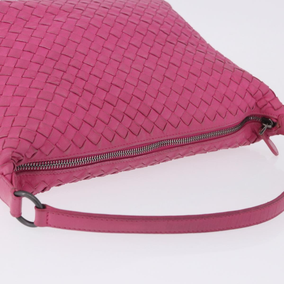 BOTTEGA VENETA INTRECCIATO Hand Bag Leather Pink Auth ka6162