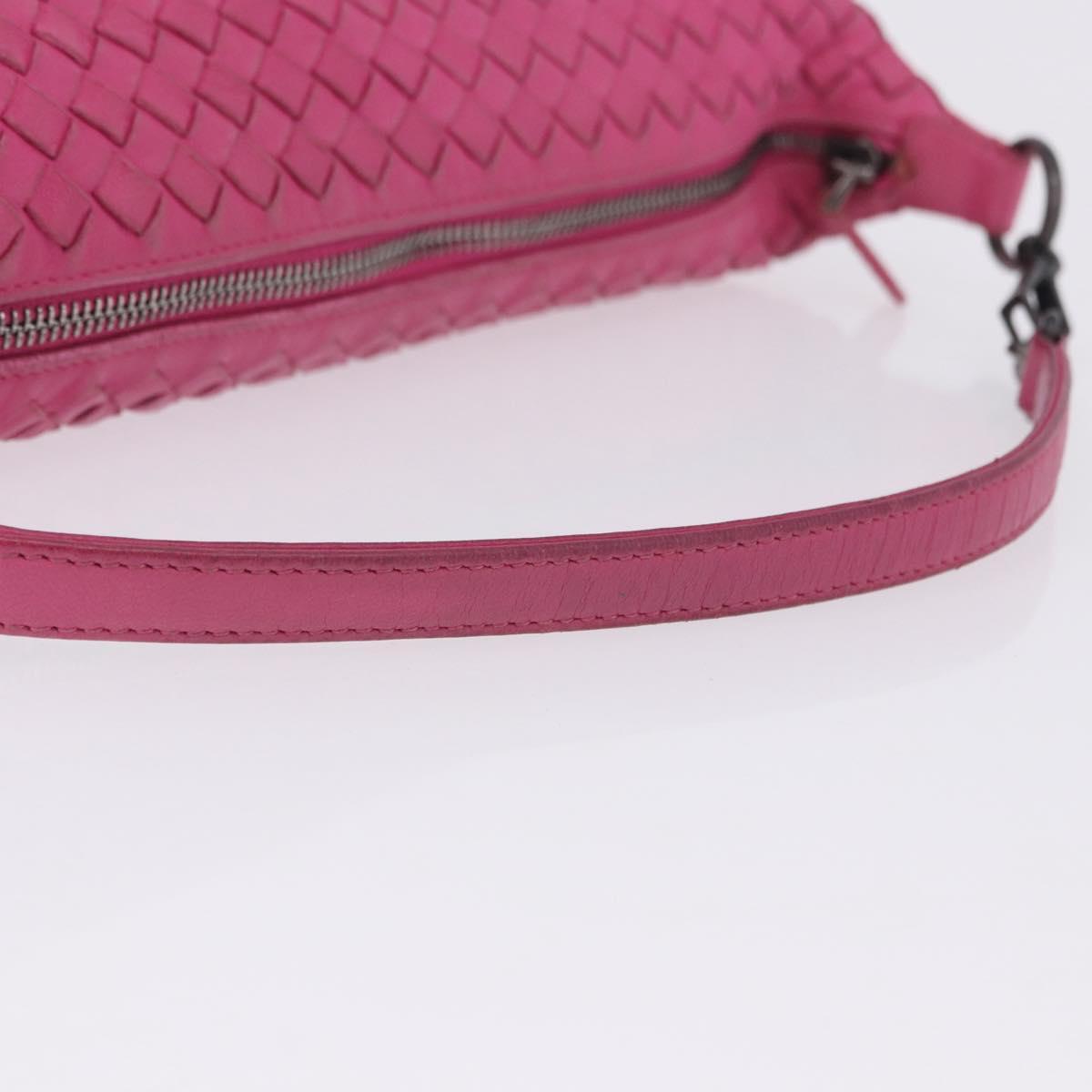 BOTTEGA VENETA INTRECCIATO Hand Bag Leather Pink Auth ka6162