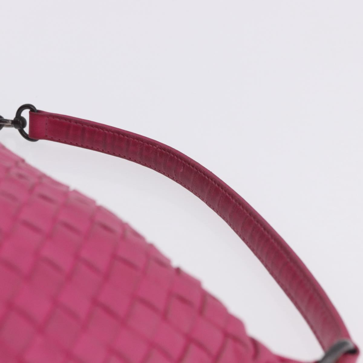 BOTTEGA VENETA INTRECCIATO Hand Bag Leather Pink Auth ka6162