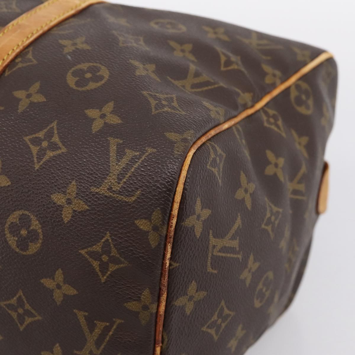 LOUIS VUITTON Monogram Sac Souple 35 Boston Bag M41626 LV Auth ka6164
