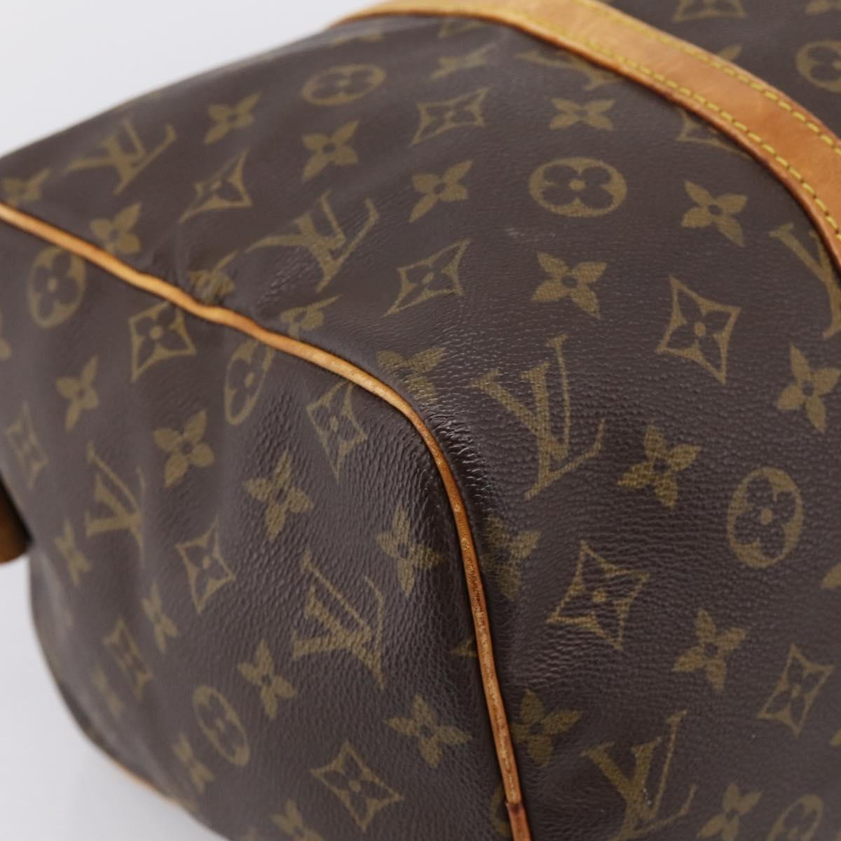 LOUIS VUITTON Monogram Sac Souple 35 Boston Bag M41626 LV Auth ka6164