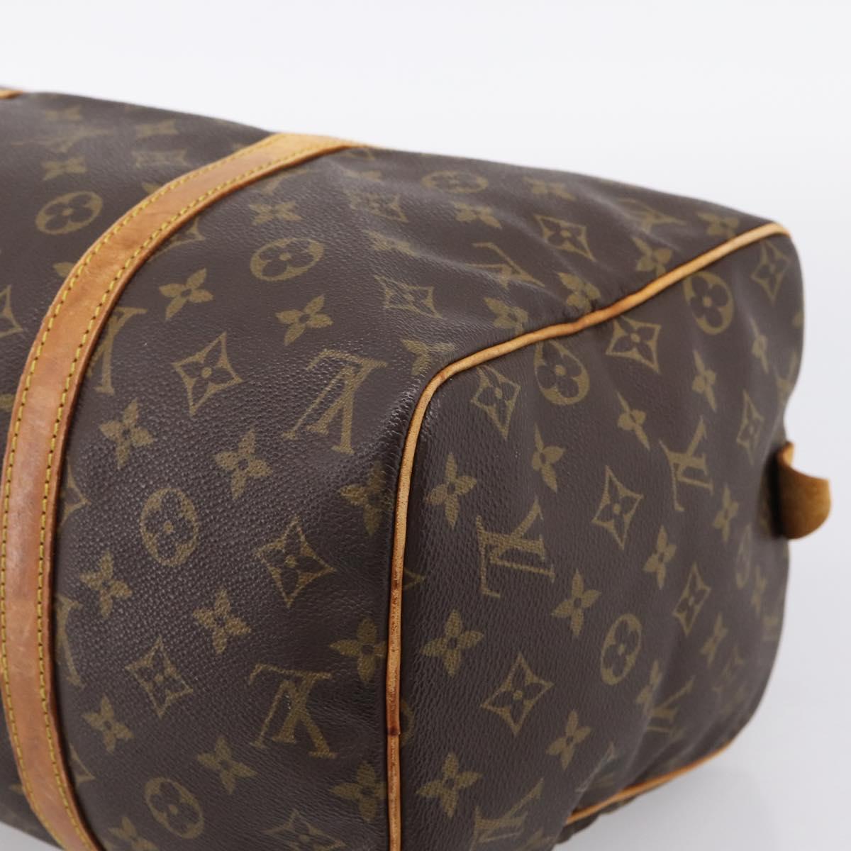 LOUIS VUITTON Monogram Sac Souple 35 Boston Bag M41626 LV Auth ka6164