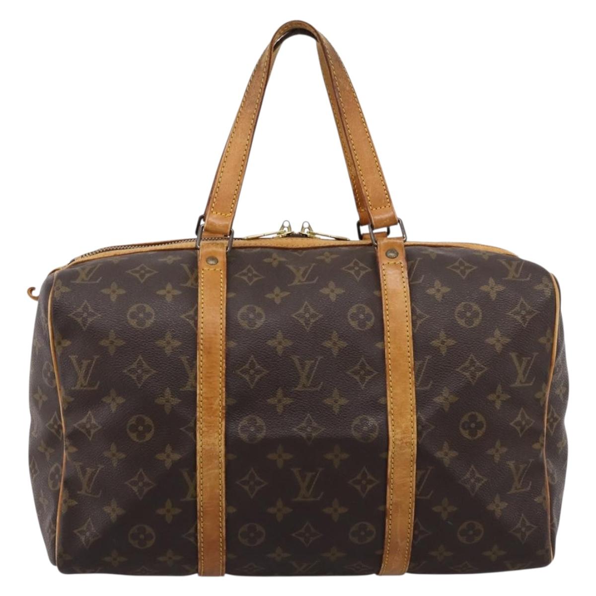 LOUIS VUITTON Monogram Sac Souple 35 Boston Bag M41626 LV Auth ka6164