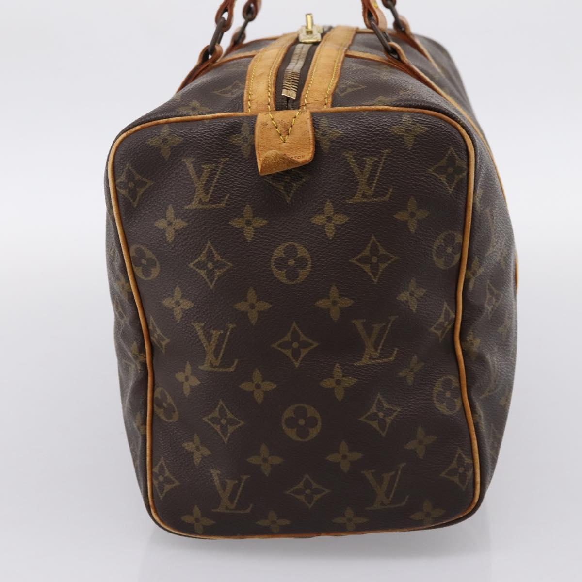 LOUIS VUITTON Monogram Sac Souple 35 Boston Bag M41626 LV Auth ka6164