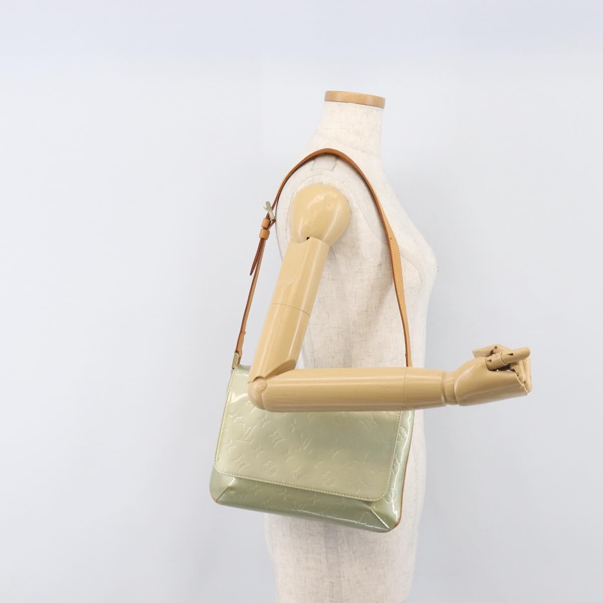 LOUIS VUITTON Monogram Vernis Thompson Street Bag Gris M91008 LV Auth ka6166