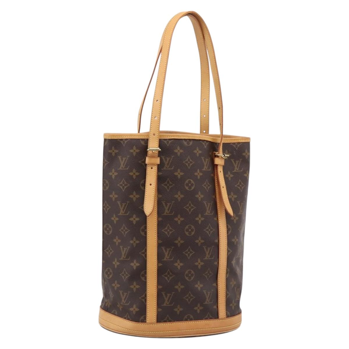 LOUIS VUITTON Monogram Bucket GM Shoulder Bag M42236 LV Auth ka6182