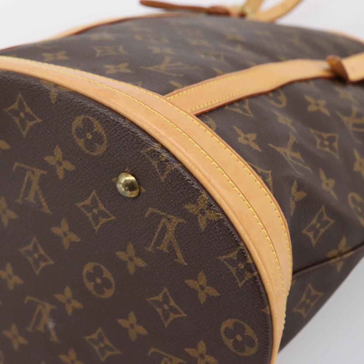 LOUIS VUITTON Monogram Bucket GM Shoulder Bag M42236 LV Auth ka6182