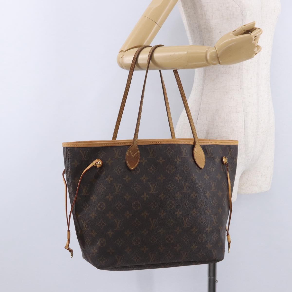 LOUIS VUITTON Monogram Neverfull MM Tote Bag M40156 LV Auth ka6184A