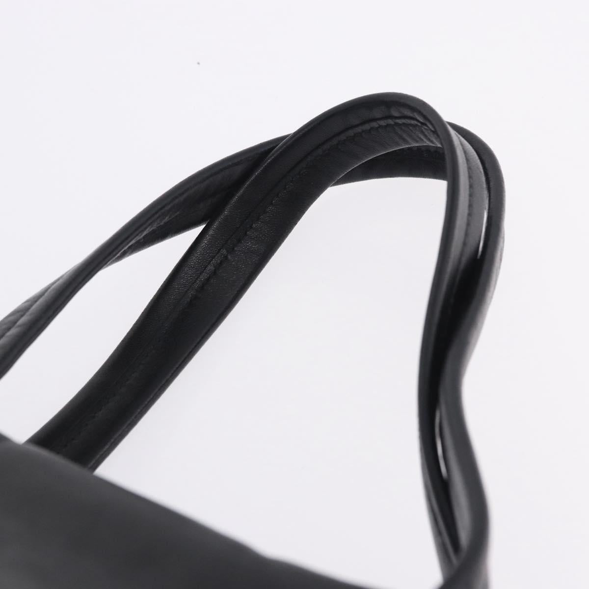 PRADA Hand Bag Nylon Gray Silver Auth ka6185A