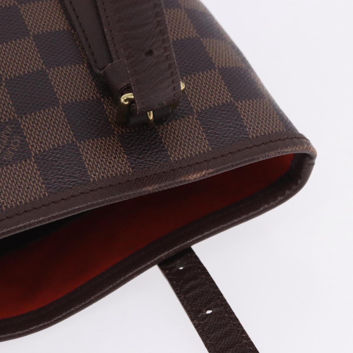 LOUIS VUITTON Damier Ebene Marais Shoulder Bag N42240 LV Auth ka6186