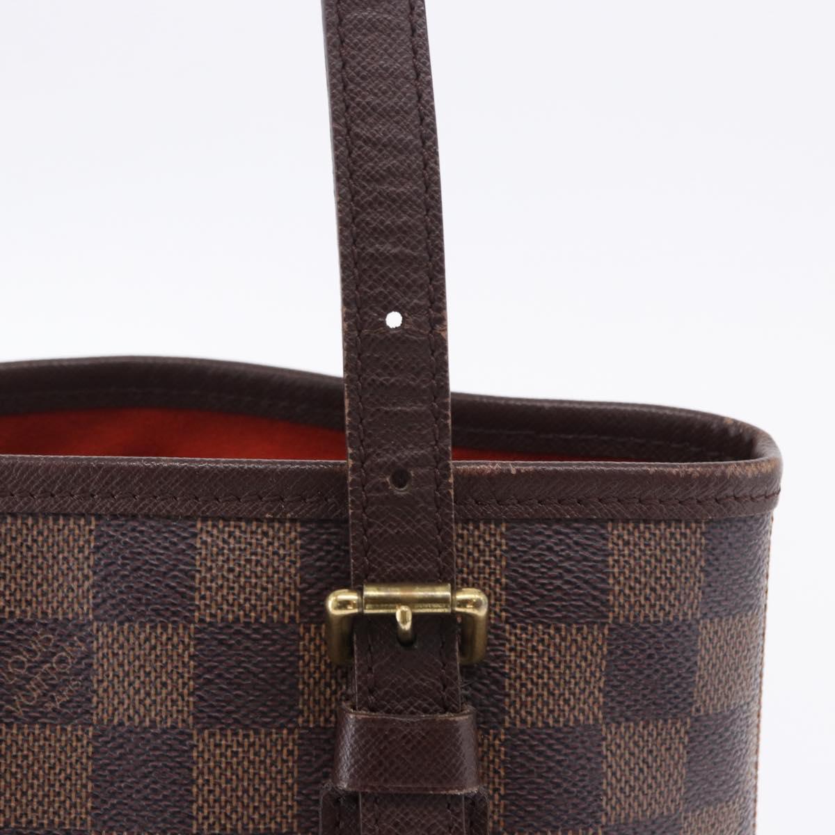 LOUIS VUITTON Damier Ebene Marais Shoulder Bag N42240 LV Auth ka6186