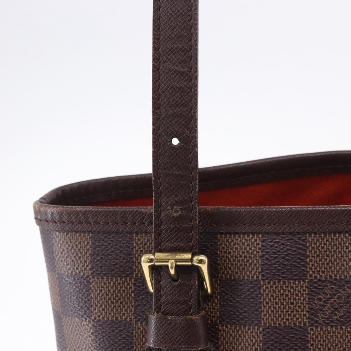 LOUIS VUITTON Damier Ebene Marais Shoulder Bag N42240 LV Auth ka6186