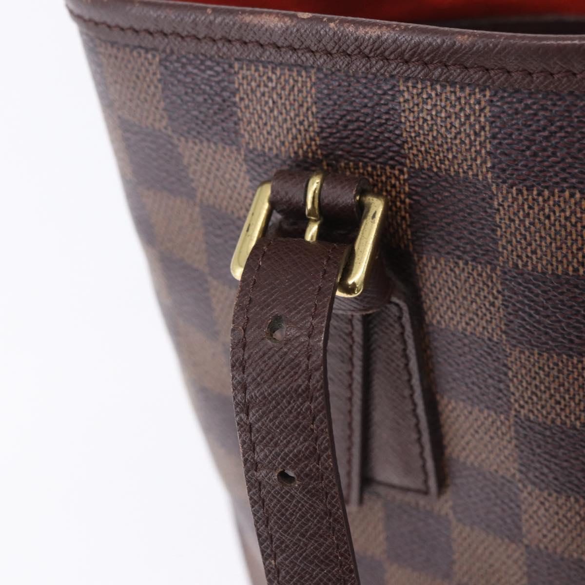 LOUIS VUITTON Damier Ebene Marais Shoulder Bag N42240 LV Auth ka6186