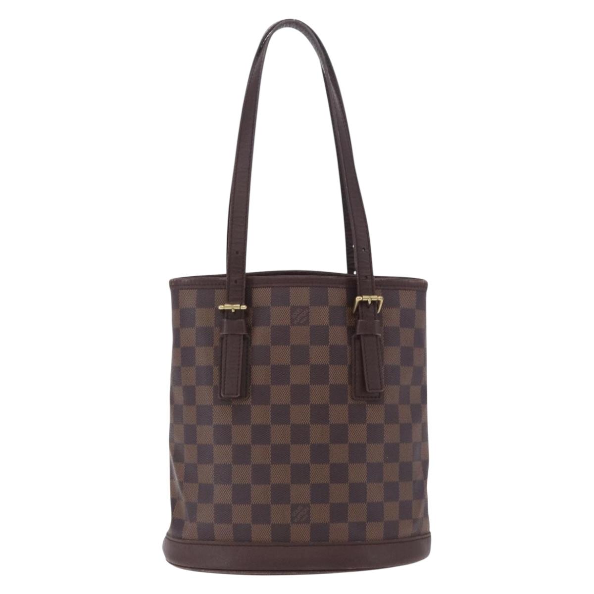 LOUIS VUITTON Damier Ebene Marais Shoulder Bag N42240 LV Auth ka6186