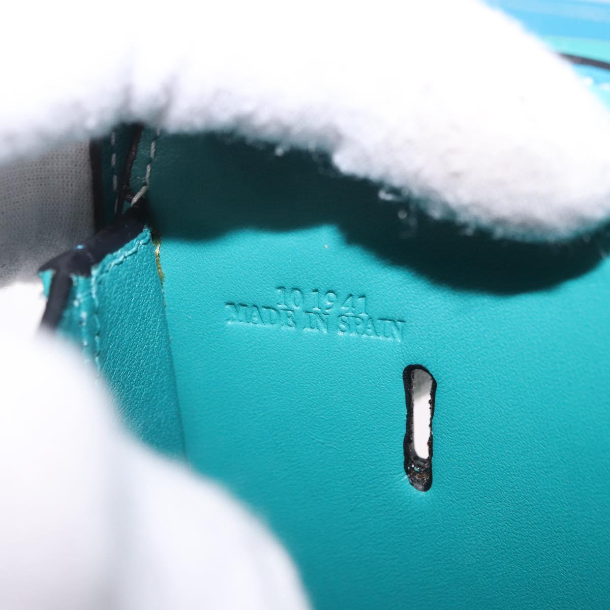 LOEWE Heel Pouch Shoulder Bag Leather Emerald Green Auth ka6187V