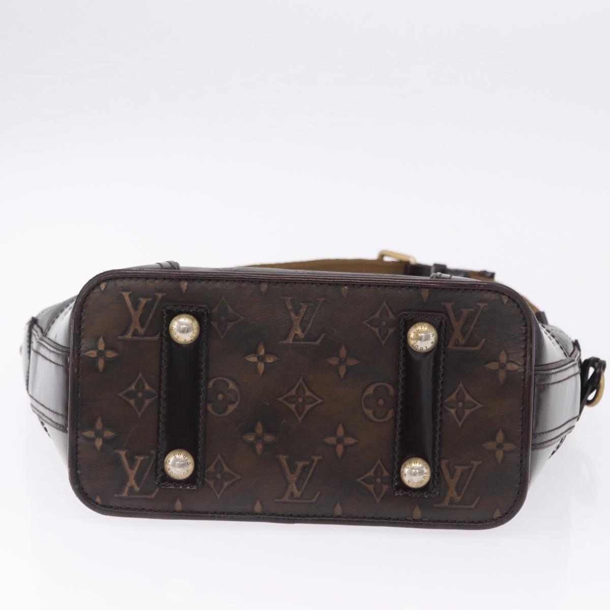 LOUIS VUITTON Monogram Bronze Serjan PM Shoulder Bag Bronze M95463 Auth ka6195V