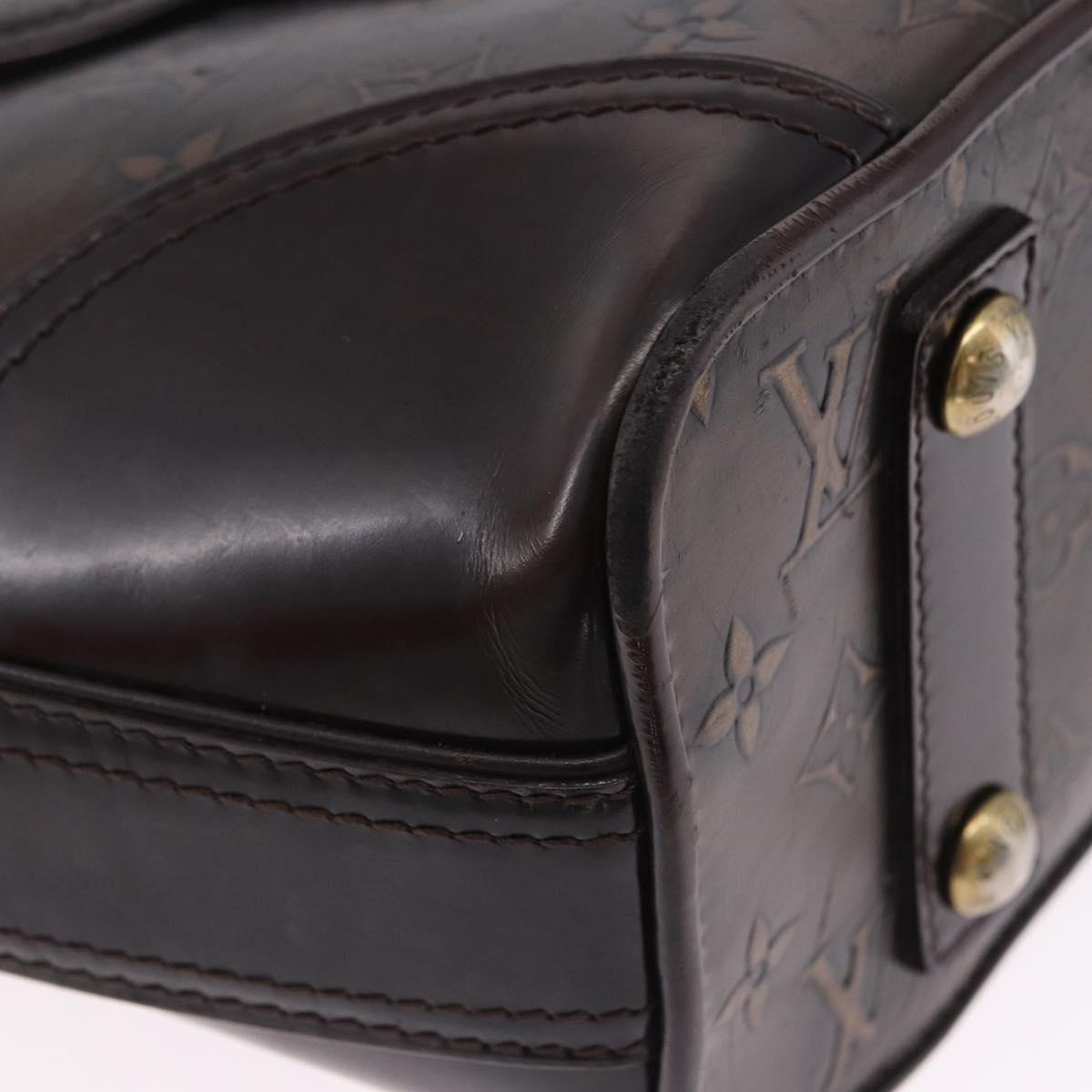 LOUIS VUITTON Monogram Bronze Serjan PM Shoulder Bag Bronze M95463 Auth ka6195V