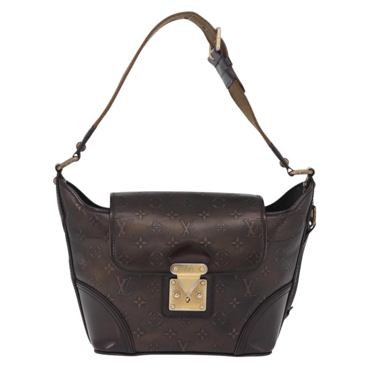 LOUIS VUITTON Monogram Bronze Serjan PM Shoulder Bag Bronze M95463 Auth ka6195V