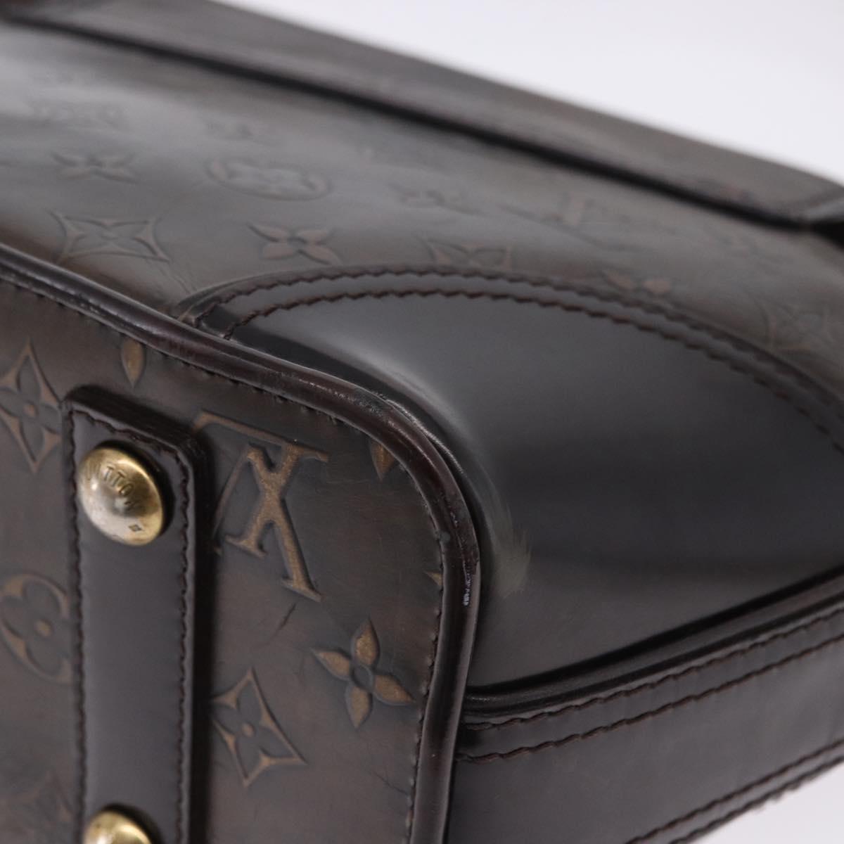 LOUIS VUITTON Monogram Bronze Serjan PM Shoulder Bag Bronze M95463 Auth ka6195V