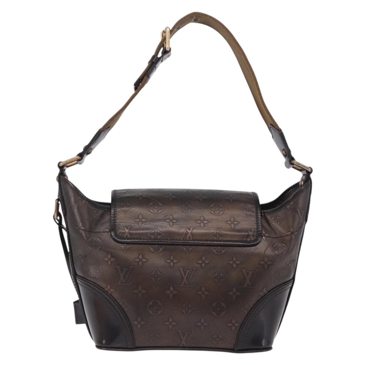 LOUIS VUITTON Monogram Bronze Serjan PM Shoulder Bag Bronze M95463 Auth ka6195V