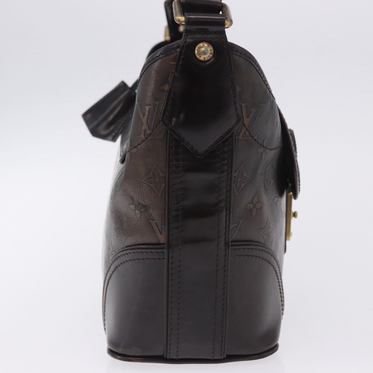 LOUIS VUITTON Monogram Bronze Serjan PM Shoulder Bag Bronze M95463 Auth ka6195V