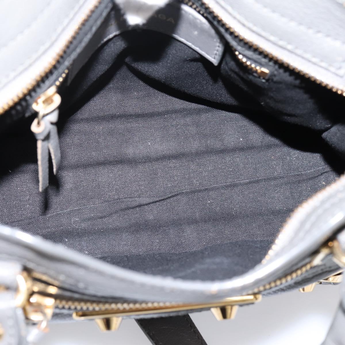 BALENCIAGA Classic Metal Edge City Hand Bag Leather Gray 390160 Auth ka6198M
