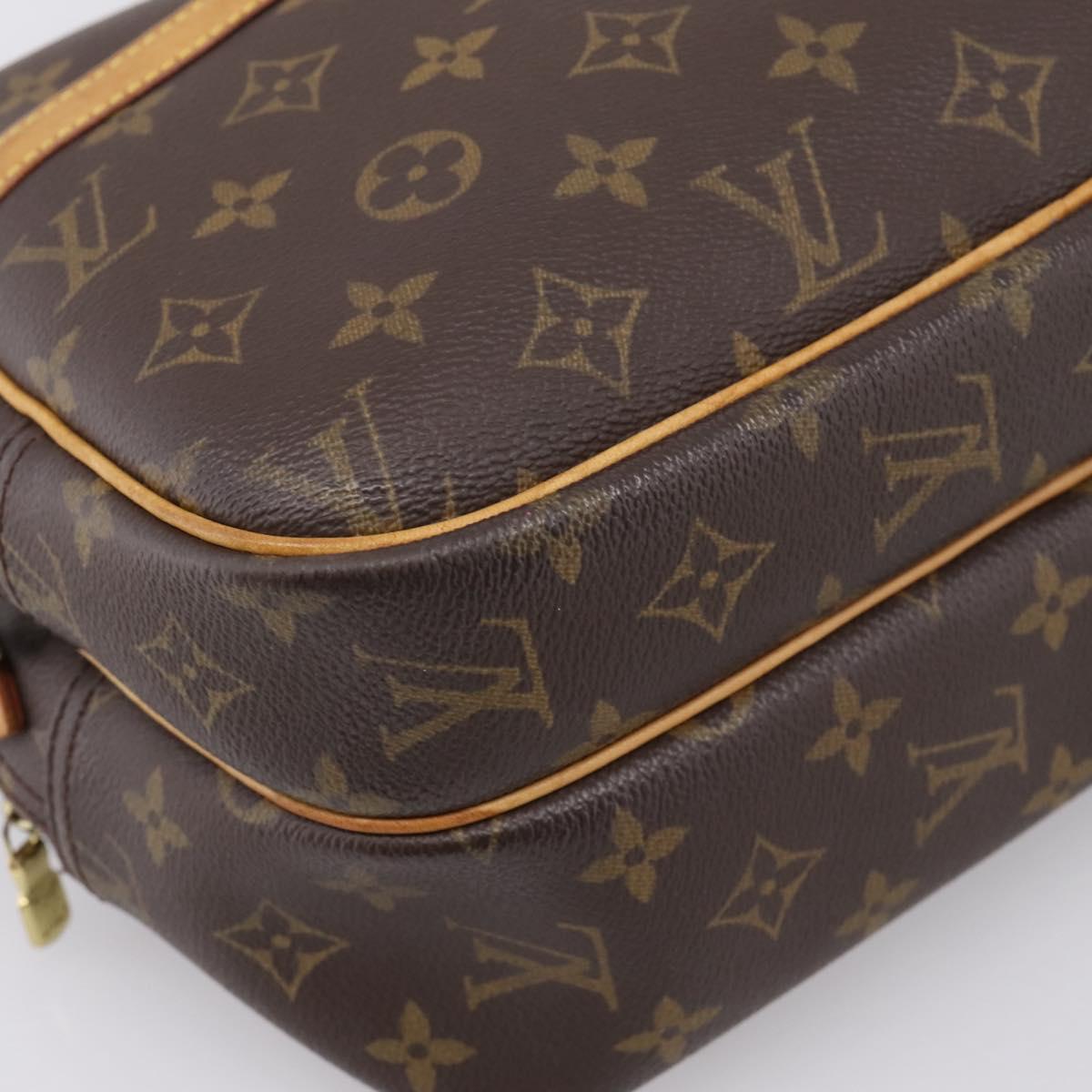 LOUIS VUITTON Monogram Reporter PM Shoulder Bag M45254 LV Auth ka6202A