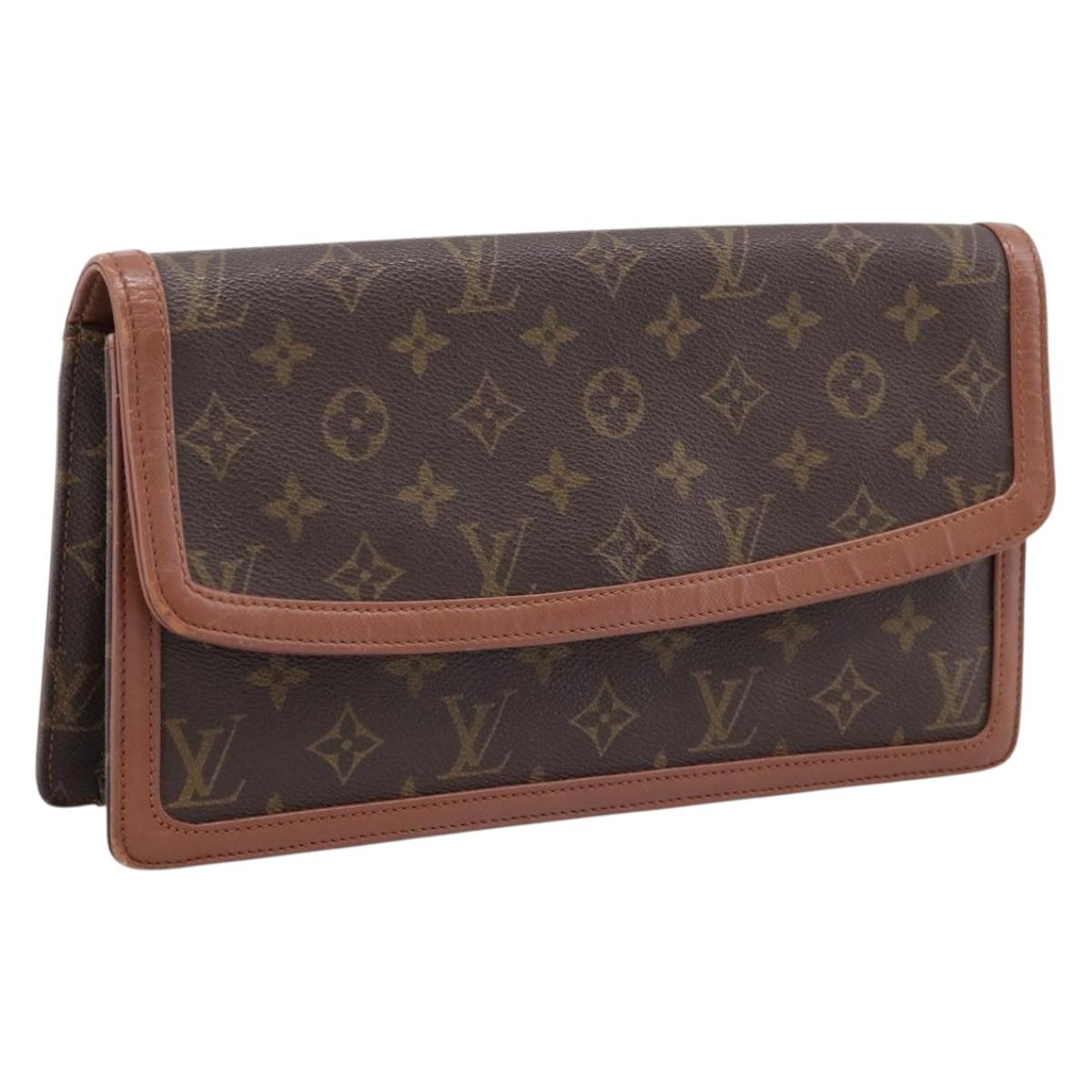 LOUIS VUITTON Monogram Pochette Dam GM Clutch Bag M51810 LV Auth ka6205