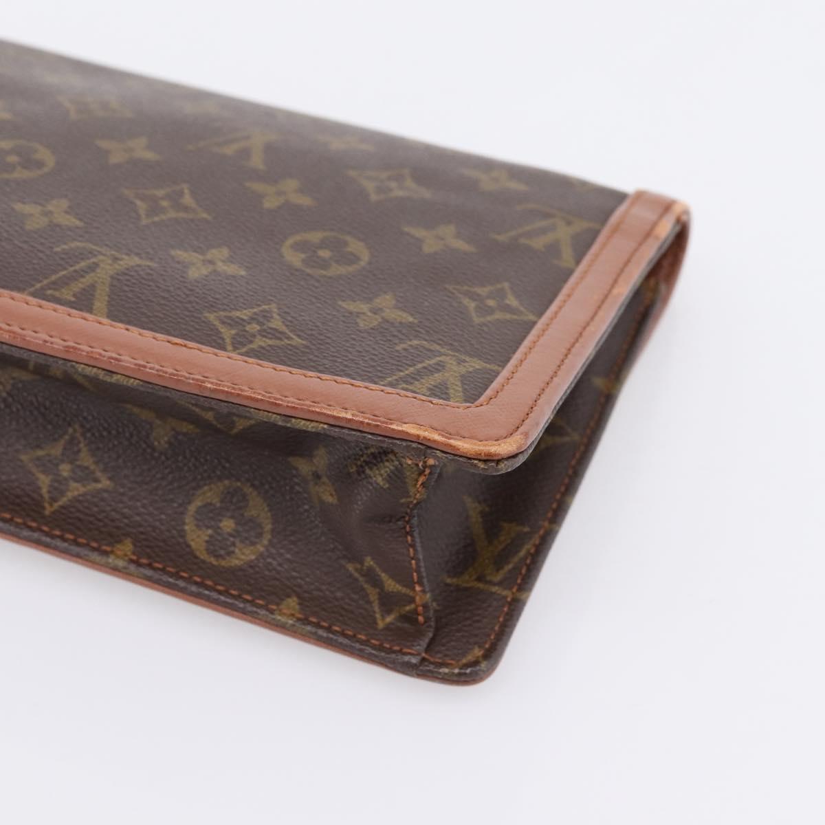 LOUIS VUITTON Monogram Pochette Dam GM Clutch Bag M51810 LV Auth ka6205