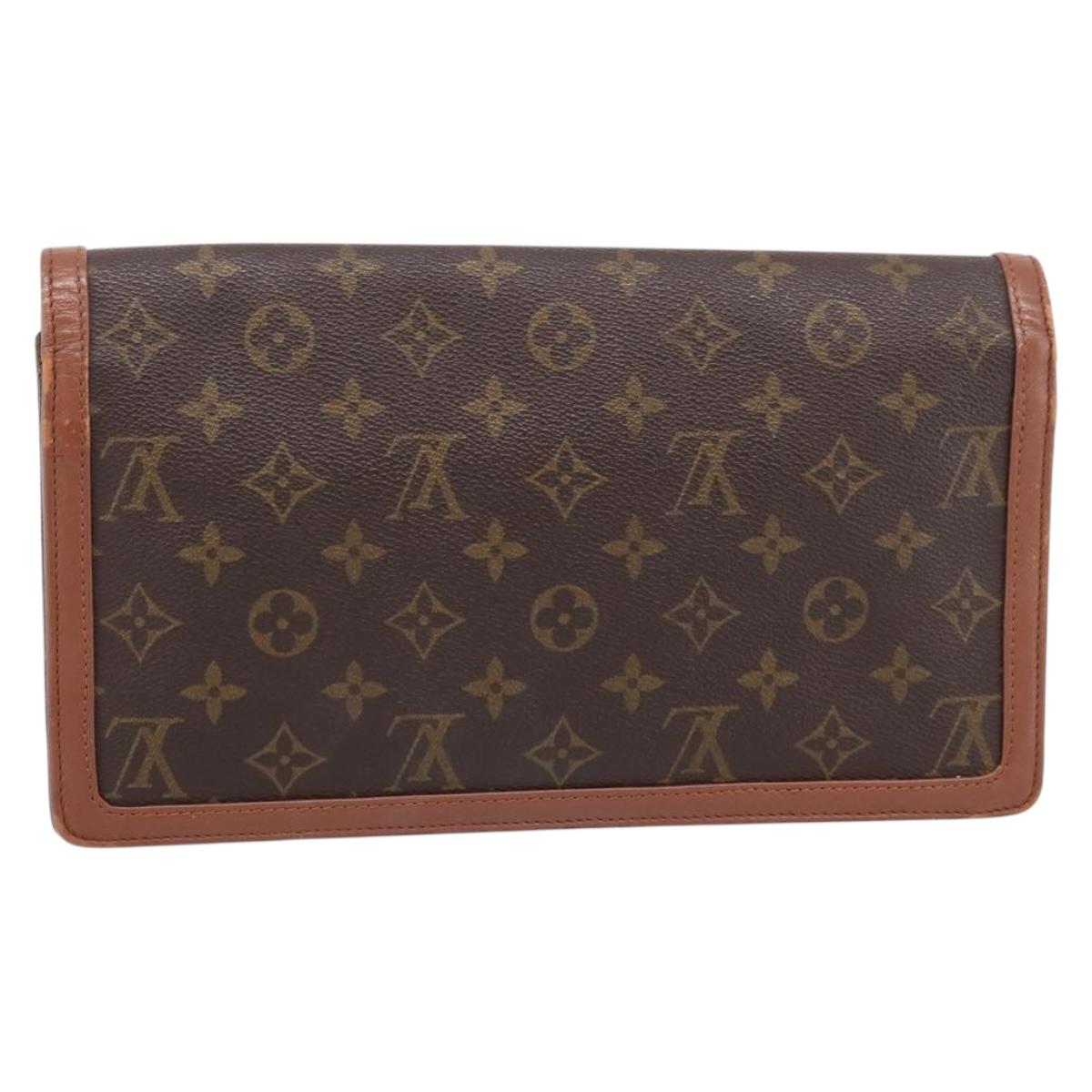 LOUIS VUITTON Monogram Pochette Dam GM Clutch Bag M51810 LV Auth ka6205
