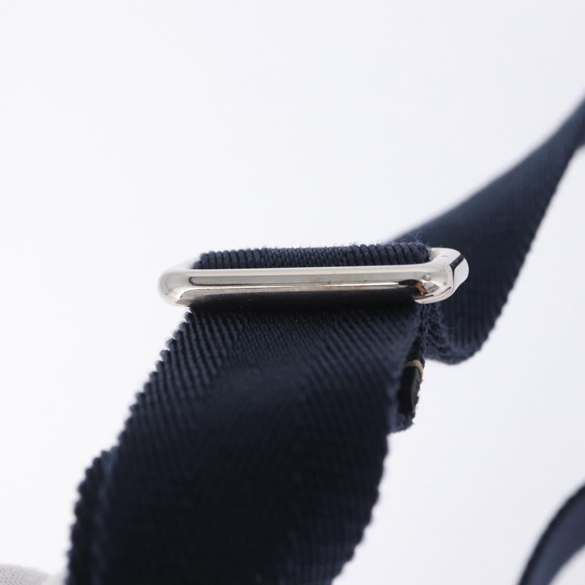 GUCCI GG Supreme Shoulder Bag PVC Navy Silver 201538 Auth ka6210