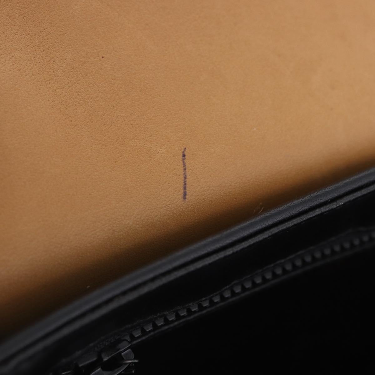 CELINE Shoulder Bag Leather Beige Gold Tone Auth ka6215