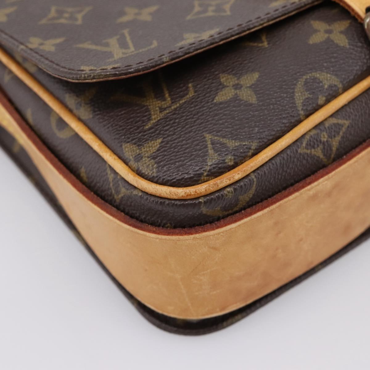 LOUIS VUITTON Monogram Cartouchiere MM Shoulder Bag M51253 LV Auth ka6228
