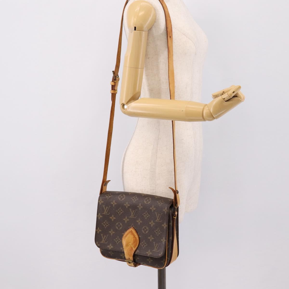 LOUIS VUITTON Monogram Cartouchiere MM Shoulder Bag M51253 LV Auth ka6228
