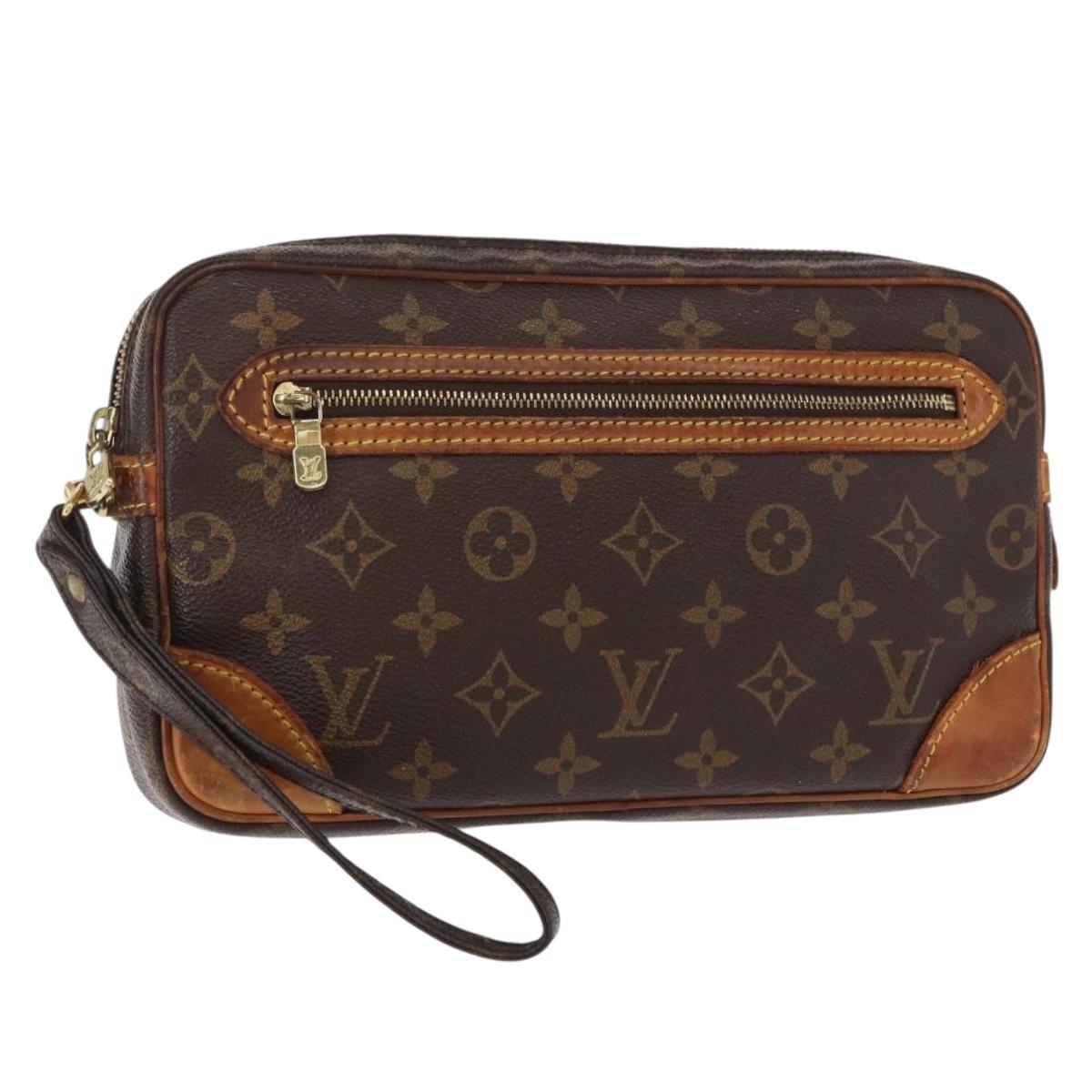 LOUIS VUITTON Monogram Marly Dragonne GM Clutch Bag M51825 LV Auth ka623
